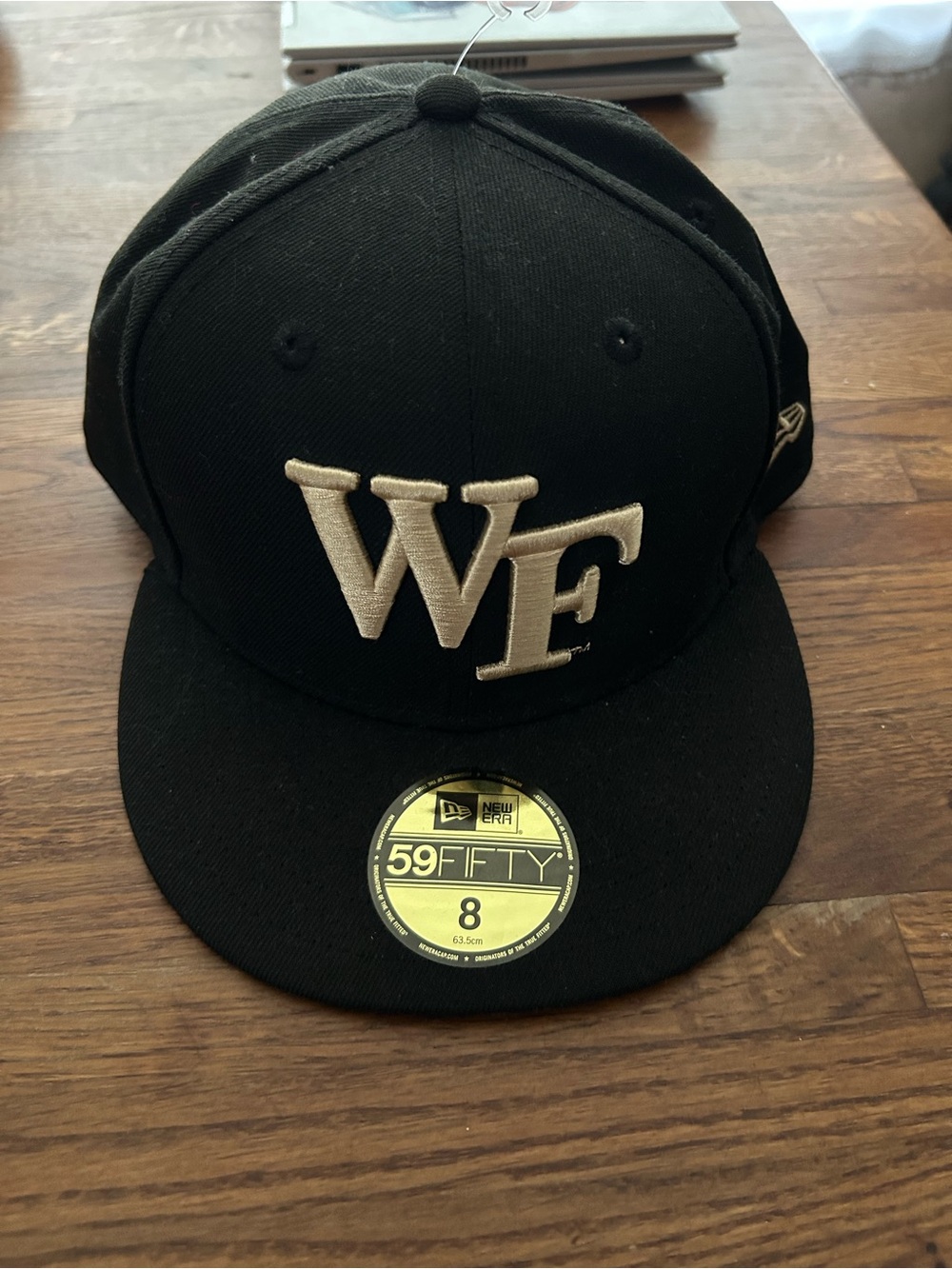 New Era 59FIFTY Black Wake Forest Fitted Hat